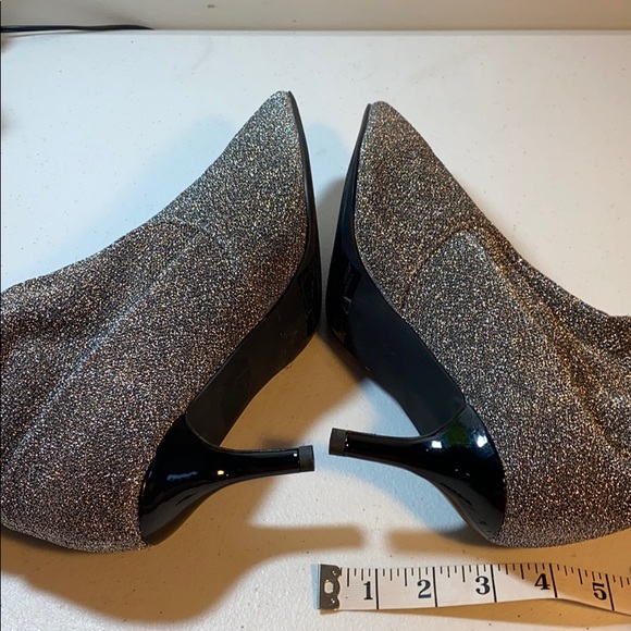 Ellos Metallic Knit ankle boot NWOT - Picture 5 of 9
